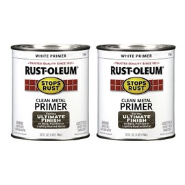 Rust-Oleum 7780502-2PK Stops Rust Clean Metal Brush On Primer, Quart, (Pack of 2)