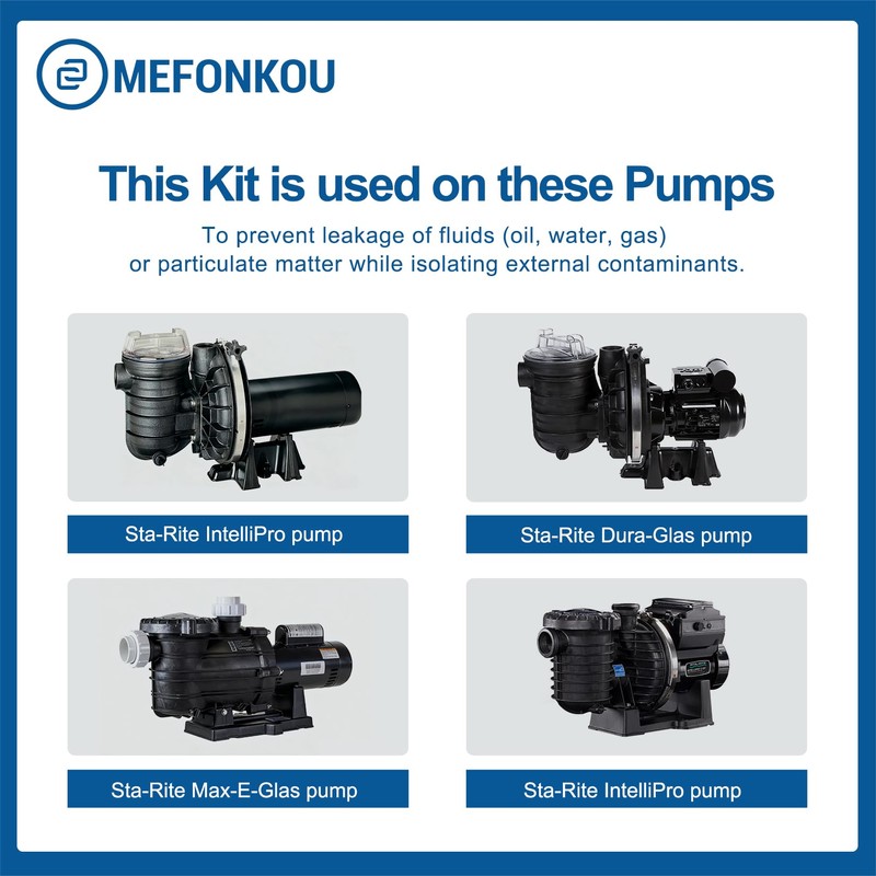MEFONKOU U9-228A Pump Seal Plate Clamp O-Ring for Sta Rite