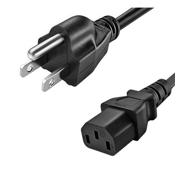 GizMac 5ft 3-Pin AC in Power Cord Cable Replacement for