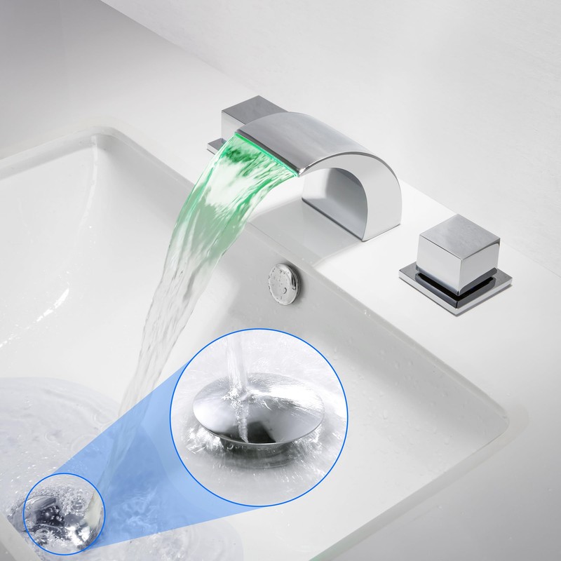 Bathroom Sink Pop Up Drain Kit Vessel Push Button Drain