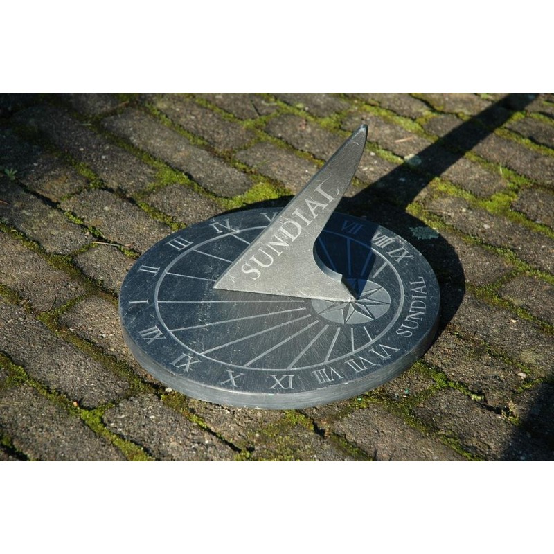 Esschert Design USA LS002 Round Slate Sundial