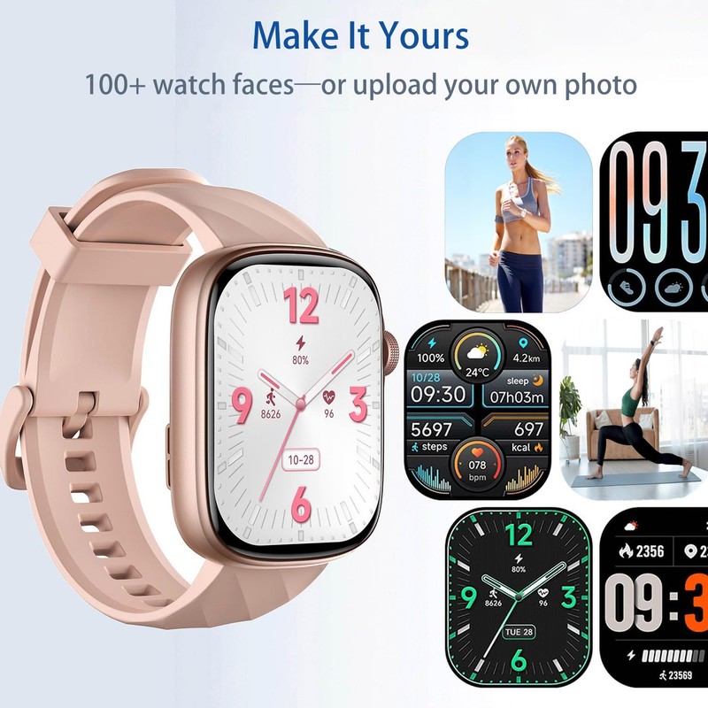 Smart Watch Fitness Tracker, Ultra HD 1.95" AMOLED Display (410×502