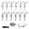 MOERDIFFER Pack of 12 Robust Tension Latches 76.5 x 24