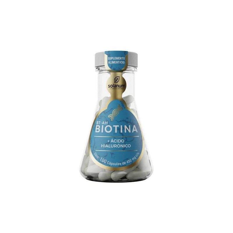 Solanum Biotina + Ácido Hialurónico 100 Cápsulas 450g
