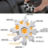 3 Pack 18 in 1 Snowflake Multitool Stainless Steel Snowflake