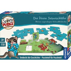 KOSMOS 683573 My First Story Puzzle: The Little Dormouse, Interactive Puzzle and Join Story, Game for the Little Ones from 3 Years, 35 Large Puzzle Pieces for Small Children
