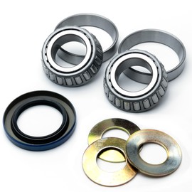 HD Switch Front Wheel Fork Caster Spindle Bearing & Improved Seal Rebuild Kit fits Gravely - Rapid XL 52 60 72 ZT HD 44 48 00531400 05406900 05407000 PM144 PM148 PM152 PM160 PM34 PM44 PM48 Compact Pro