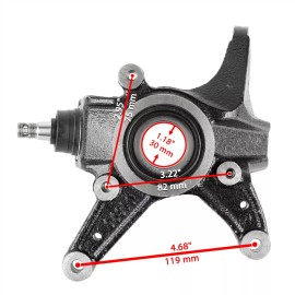 Caltric Front Right Steering Wheel Knuckle for Honda TRX420FPM Rancher 420 EPS 2009-2013