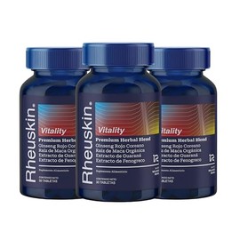 Vitality 3 Pack (Raíz de Maca + Ginseng Rojo Coreano Rg3 + Extracto de Guaraná + L-Arginina + Semilla de Fenogreco) 90 Cápsulas de 860 mg cada una, So