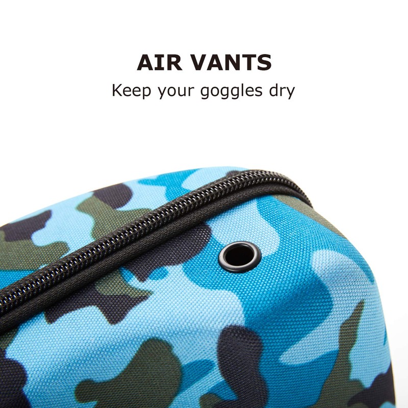 XCMAN Ski Goggle Case, Rigid EVA Hard Snow Goggle Case