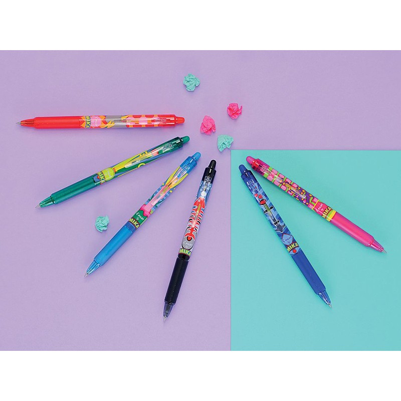 Pilot FriXion CLICKER 07 MIKA design Erasable Retractable Pen Red