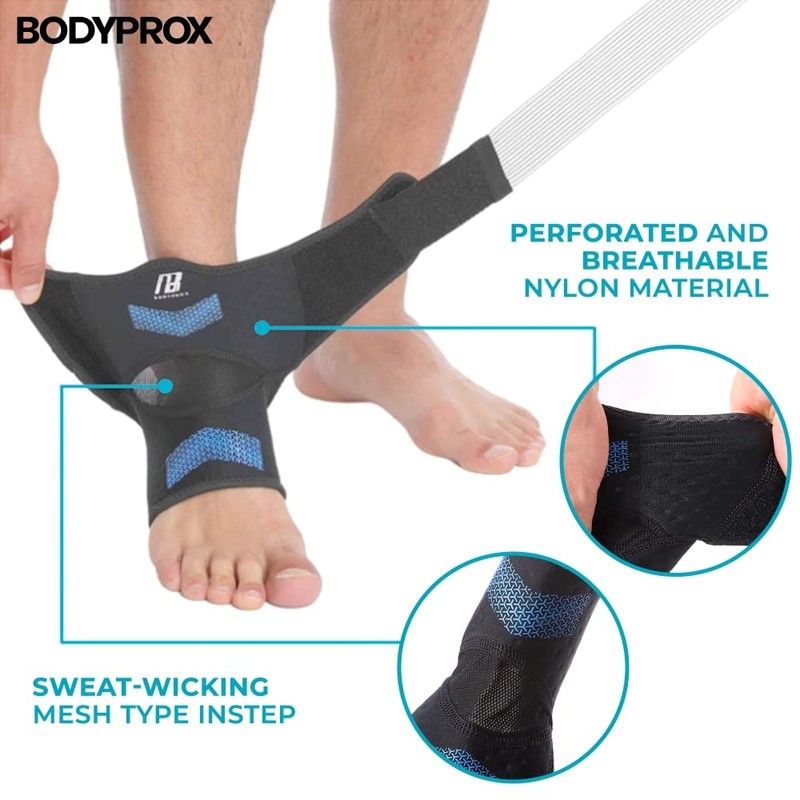 Bodyprox Tobillera para mujer y hombre, soporte de tobillo con