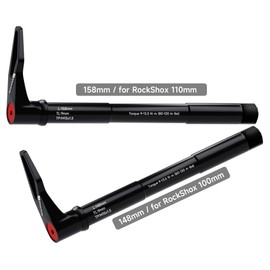 Quick Release Thru Axles for 15 mm RockShox Bicycle Forks Mountain Bike and Road Bike Aluminium Hub Adapter Axle with Adjustable Twist Handle Thread Pitch: 1.5 mm, Specifications: 15 mm x 100 mm