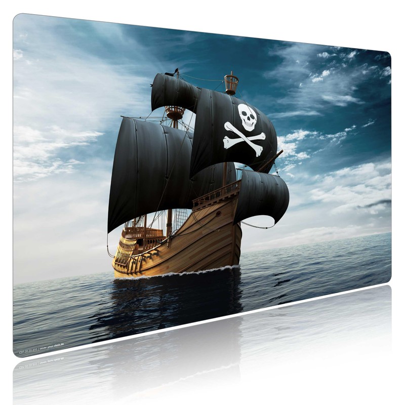 Desk Mat for Children and Adults - "Pirate Ship" -