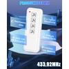 Selridasia 433Mhz Garage Door Opener Remote Control Replacement for Novotron
