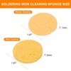 sourcing map 4pcs Soldering Iron Cleaning Sponge 1.97" Replacement Sponge