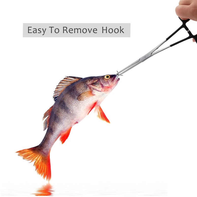 CRAZY SHARK Straight Fishing Forceps Stainless Steel Unhooking Hook Removing