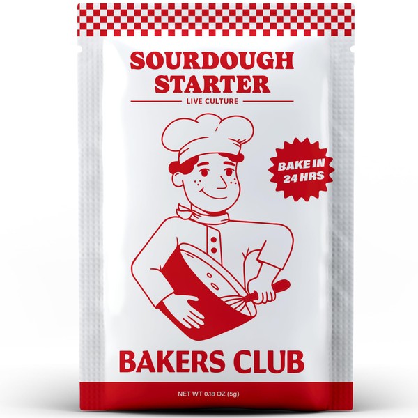 Bakers Club Rapid 24-Hour Sourdough Starter Culture - Makes 5