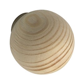 ALLES IM GRIFF Olwen Furniture Knob Diameter 30 mm Round Depth 34 mm Raw Spruce