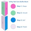 4 Way Nail Buffer Block (6 pcs), Nail Shine Buffers