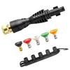 FIXFANS Pressure Washer Gun Adapter with 5 Spray Nozzles and