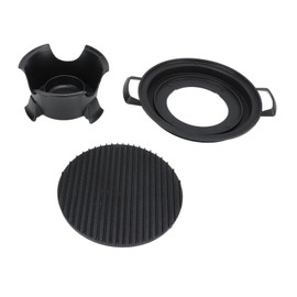 Tabletop Portable Grill Portable Die Cast Aluminum Hibachi Grill with Nonstick Baking Pan for Outdoor Picnic Camping