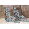 6 Cast Iron Octopus Brackets Nautical Garden Braces Shelf Corbels