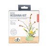 Kikkerland DIY Japanese Flower Arrangement, Mini Ikebana Kit Project, Ceramic