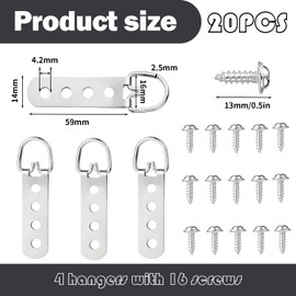 4 Stück Bildaufhänger,Bildaufhänger Für Schwere Bilder,Aufhänger Für Bilder,Bilderrahmen Aufhänger,Bild Aufhänger,Bilder Aufhängen,Haken Für Bilderrahmen Für Schwere Bilder,Fotos Und Kunstwerke