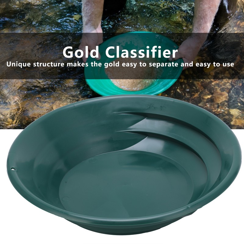 380mm Gold Pan Manual Panning Sand Sifting Classifier Tray Gold