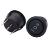 SAMCOS Switch Power Rocker Switch 3 Way Switch Snap-in Round
