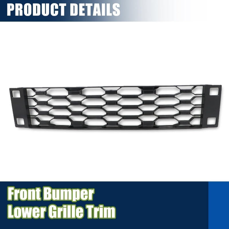 FZJDSD Black Front Bumper Cover Lower Grille Insert Trim ML3Z-17B968-AF
