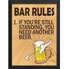 ROSE CLIO Beer Rules Quote Poster Print for Living Room,