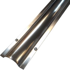Electriduct Stainless Steel Wire Guard Surface Raceway Metal Cord Cover - Silver - 58 Inch - Channel Size: 2.1" W x 0.65" H (Large)