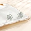 Four Leaf Clover Earrings 925 Sterling Silver Lucky Clover Stud