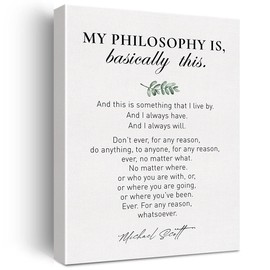 Canvas Wall Art Inspirational Motivational Philosophy Quote Canvas Print Positive Quote Canvas Painting Office Home Wall Decor Framed Gift 12x15 Inch