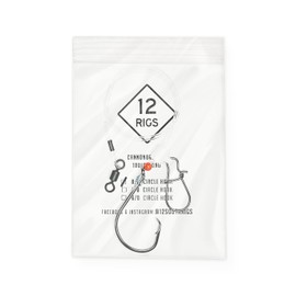 3 Pack 'Cannonball Rig' Red Drum Surf Fishing Rigs 100LB Mono (8/0)