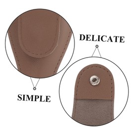 Minkissy 2pcs Nailcutter Tool Scissors Cover Cuticle Nipper Holding Cover Protective Cap Pu Material Durable