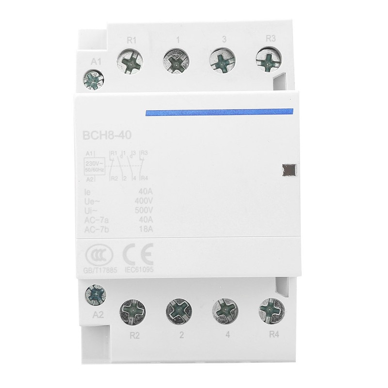4P 40A 24V/ 50/60Hz Household AC Contactor 2NO2NC (230VAC)