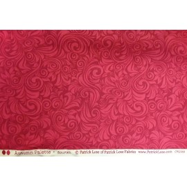 Patrick Lose Fabrics New 1yd x 44" 100% Cotton, Patrick Lose, Autumn Palette, Red "flourish"