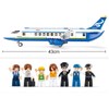 Buding Passenger Aeroplane with Worker and Truck, Aeroplane Compatible with