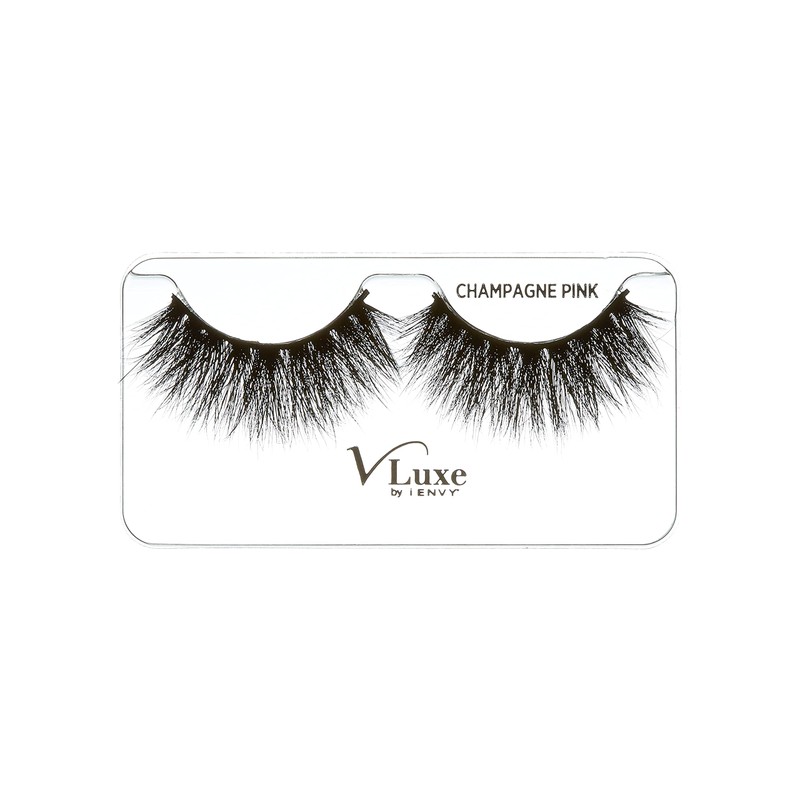 i•ENVY False Eyelashes Real Mink Lashes Dramatic Long Eyelashes (Champagne