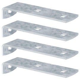 OTTFF 4 Pack L Shaped Fender Bracket, Boat Trailer Top Mount, Fender Protectors, 2" x -1/8" x 6-1/2", Galvanized Steel