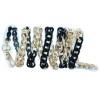 Unbranded Women Celebrity Style Belt Gold Black Metal Chain Links
