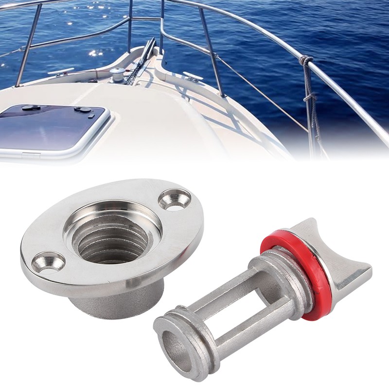 Marine Polished Garboard Drain Plug Fits Hole Screw Thread Corrosion