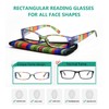 Eyekepper 4-Pack Striped Temples Spring Hinge Reading Glasses for men