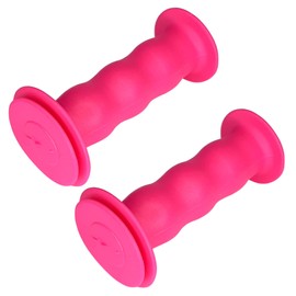 cyclingcolors Bicycle Grips Children's Bicycle Handlebar Grips with Safety 19 mm Length 85 mm Grips Rubber Grips Rubber Tricycle Scooter Pair Pink