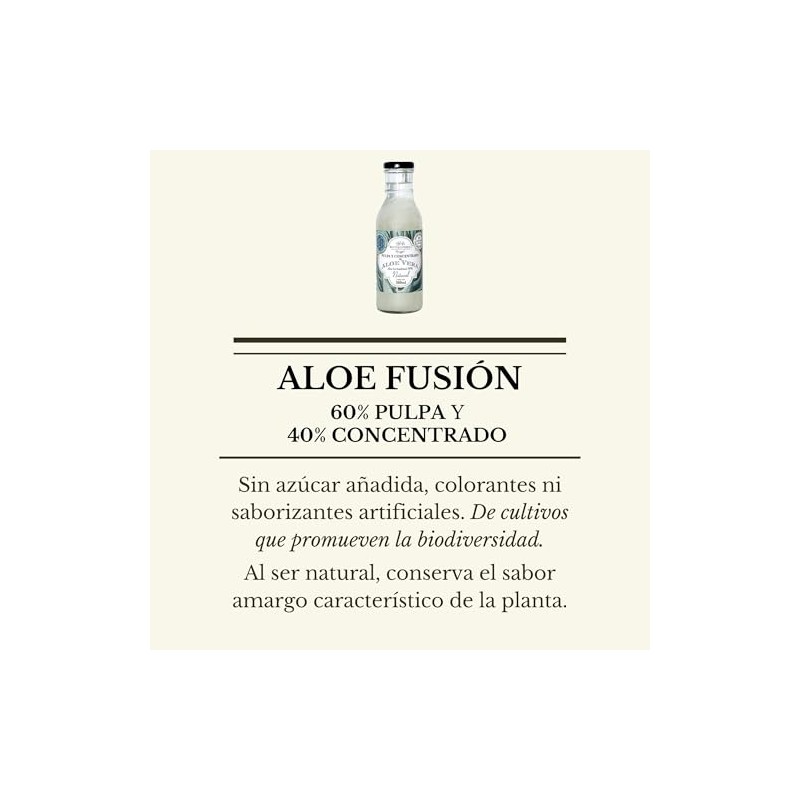 Boutique Herbal ALOE FUSIN Pulpa y Concentrado comestible natural 360ml