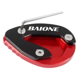 Worldmotop Motorcycle Kickstand Pad Support Foot Pad Replacement for Ducati Panigale 959 899 1199 1299 V2 Enlarger Extension Side Stand Plate (red)
