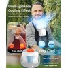 Tragbarer T Shirt Taille Ventilator mit Eiskühlung Platte, Gürtel Nackenventilator